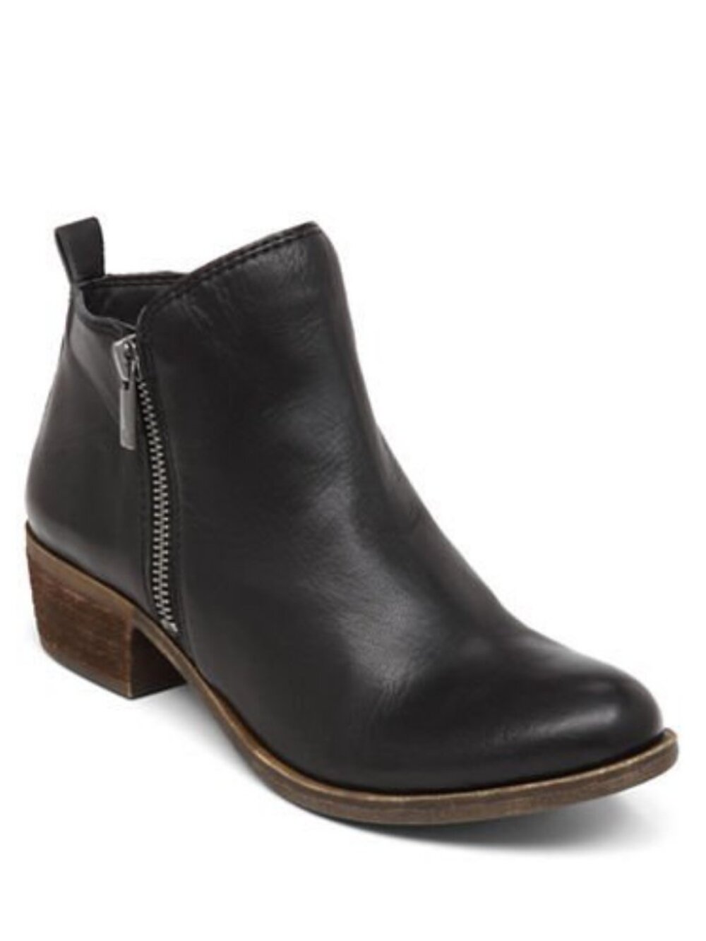 Lucky Brand Basell Black Glove Nappa Leather Ankle Booties Women’s Size 9.5 - Picture 9 of 9